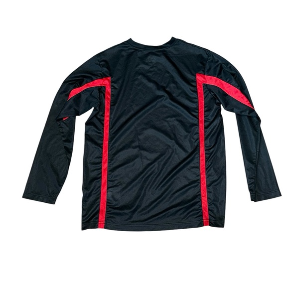 Nike Long Sleeve Shirt Red Black Boys Size XL (18-20) - Picture 2 of 4